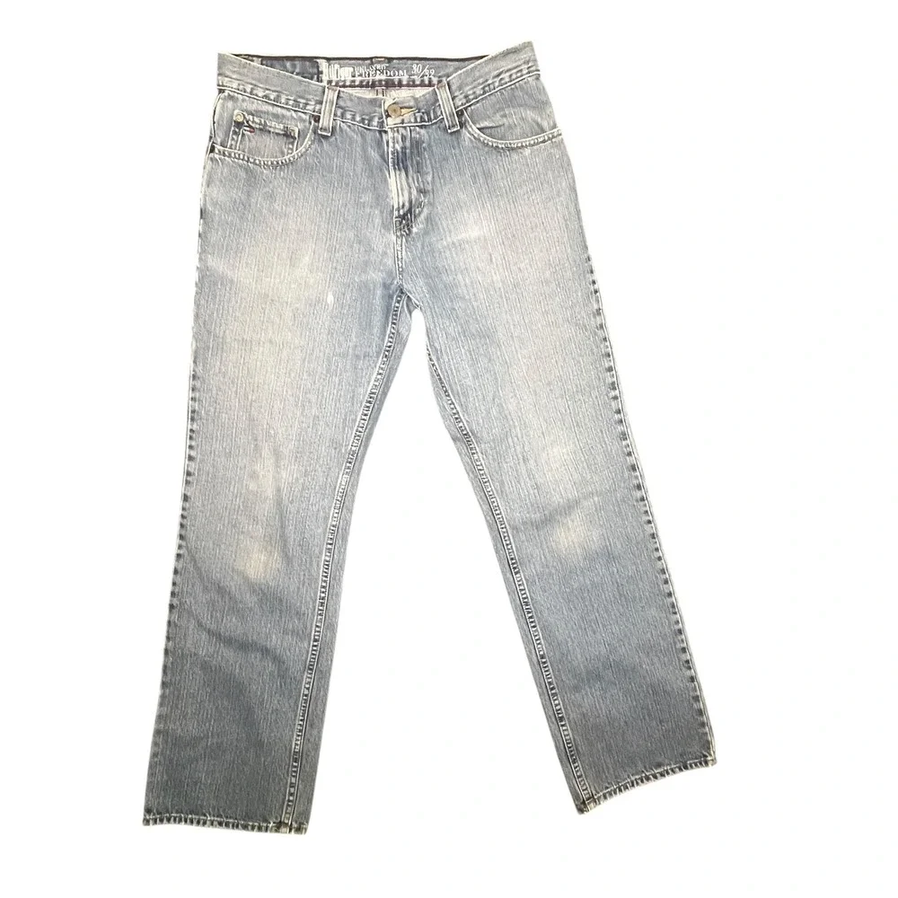 Tommy Hilfiger Men Relaxed Fit Freedom Jeans 30x32 Meas 32x30.5 Denim Streetwear